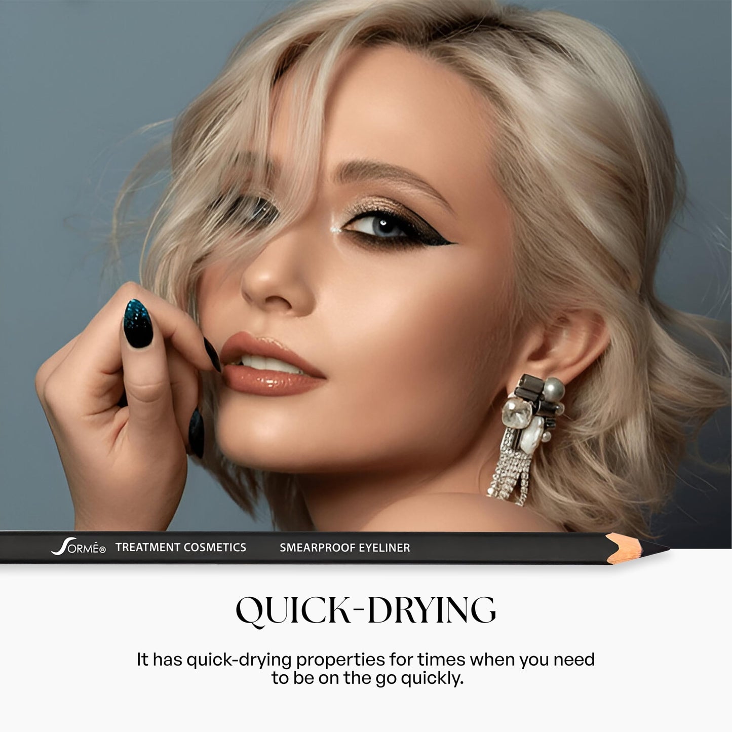 Sorme Treatment Cosmetics Smearproof Eyeliner 0.16oz | Long Lasting Black Waterproof Eyeliner Pencil | Smudge-Proof Waterline Eyeliner | Cruelty-Free…