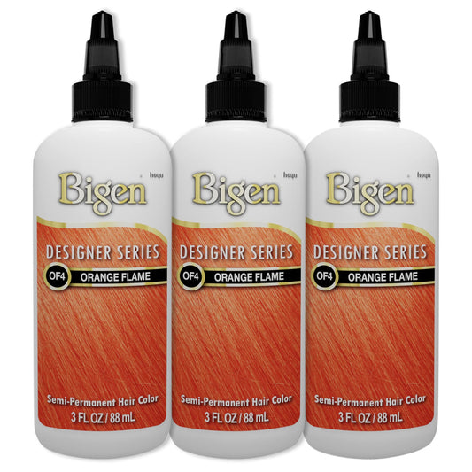 Bigen OF4 Orange Flame Designer Series Semi-Permanent Hair Color (pack of 3)