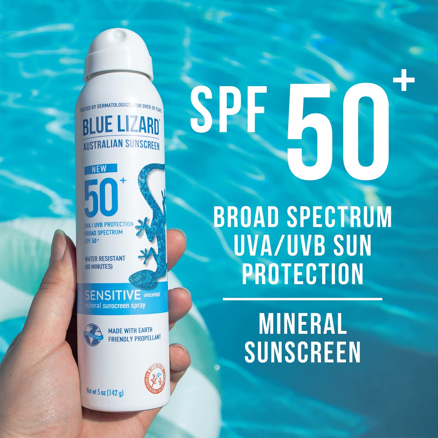 Blue Lizard Bundle Sensitive Spray 5 oz and Sensitive Stick 0.5 oz