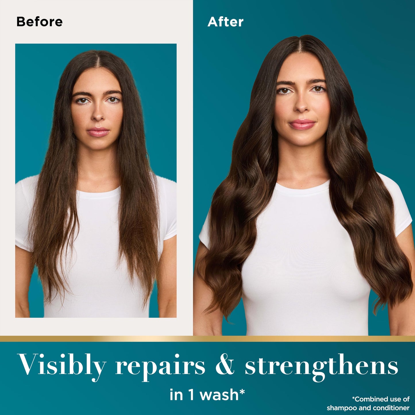 OGX Renewing + Argan Oil of Morocco Shampoo & Conditioner Set, Helps Strengthen & Repair Dry, Damaged Hair, Paraben-Free, Sulfate-Free Surfactants