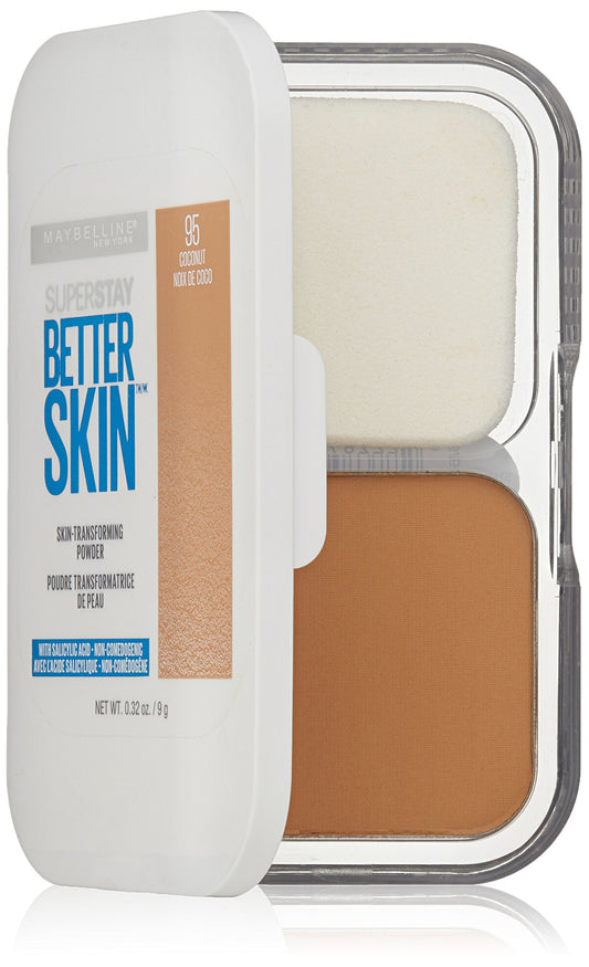 Maybelline New York Super Stay Better Skin Powder, Coconut, 0.32 oz.