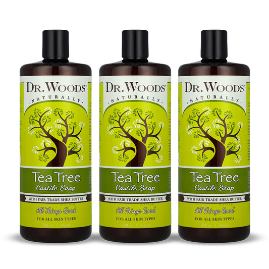 Dr. Woods Tea Tree Liquid Castile Soap - Castile Soap with Pure Tea Tree Oil, Body Wash for Men and Women, Organic Shea Butter, Natural Cleaner Beauty & Personal Care Dr. Woods