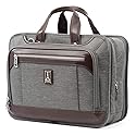 Travelpro Platinum Elite Expandable Business Laptop Briefcase, Fits up to 15.6 Laptop, Work School Travel, Men and Women, Vintage Grey