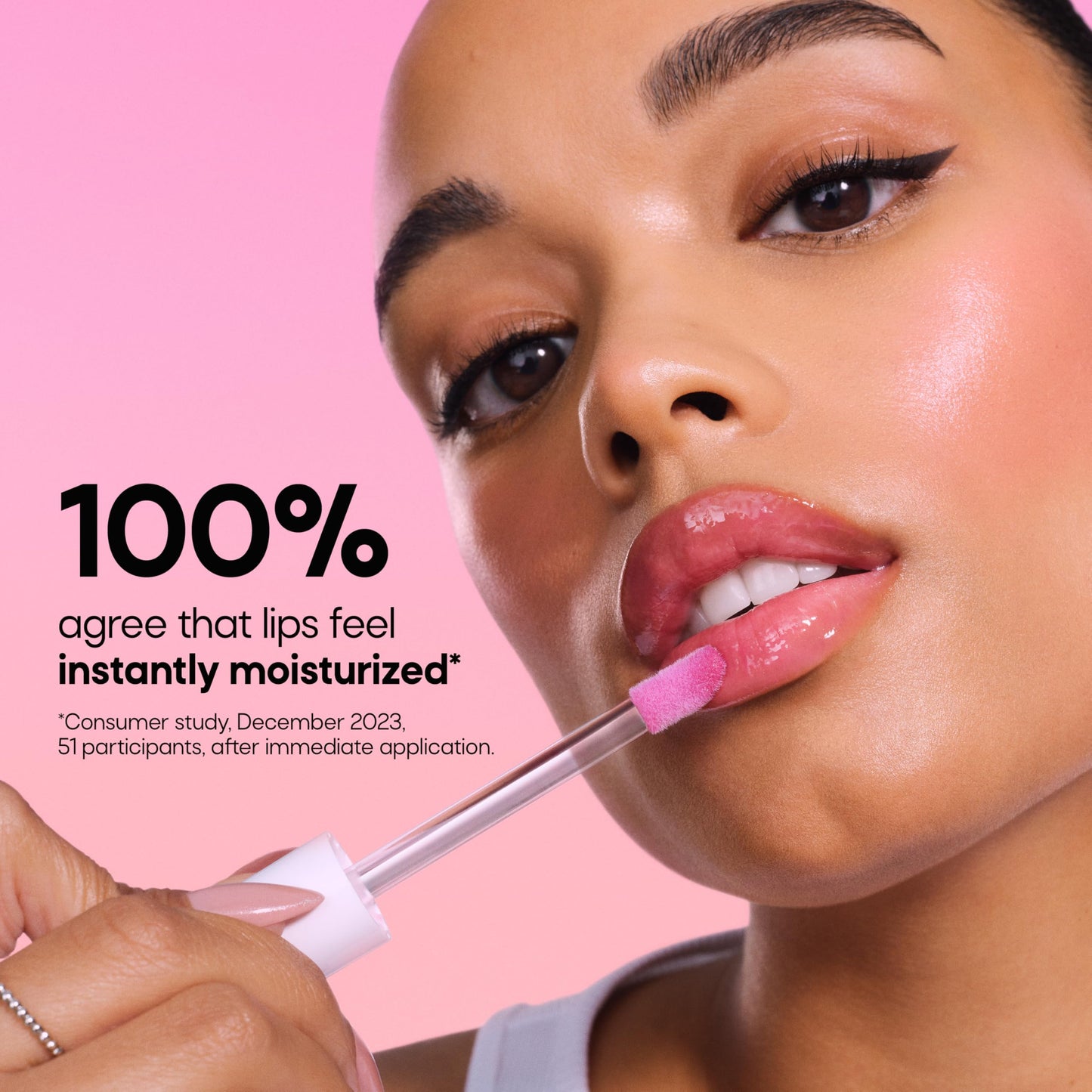 Almay Gleam Big™ Lip Serum, Hydrating and Moisturizing, Hypoallergenic Lip Gloss, Non-Sticky, 700 La Vida Mocha, 0.13 fl oz