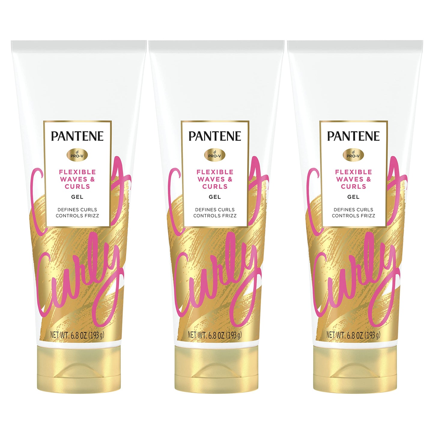 Pantene, Hair Gel, Flexible Wave, Pro-V, 6.8 fl oz, Triple Pack
