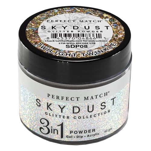 LeChat Perfect Match Sky Dust 3 in 1 Dip Glitter Powder - Twilight Twinkle #SDP08 - 42 g Beauty & Personal Care LECHAT