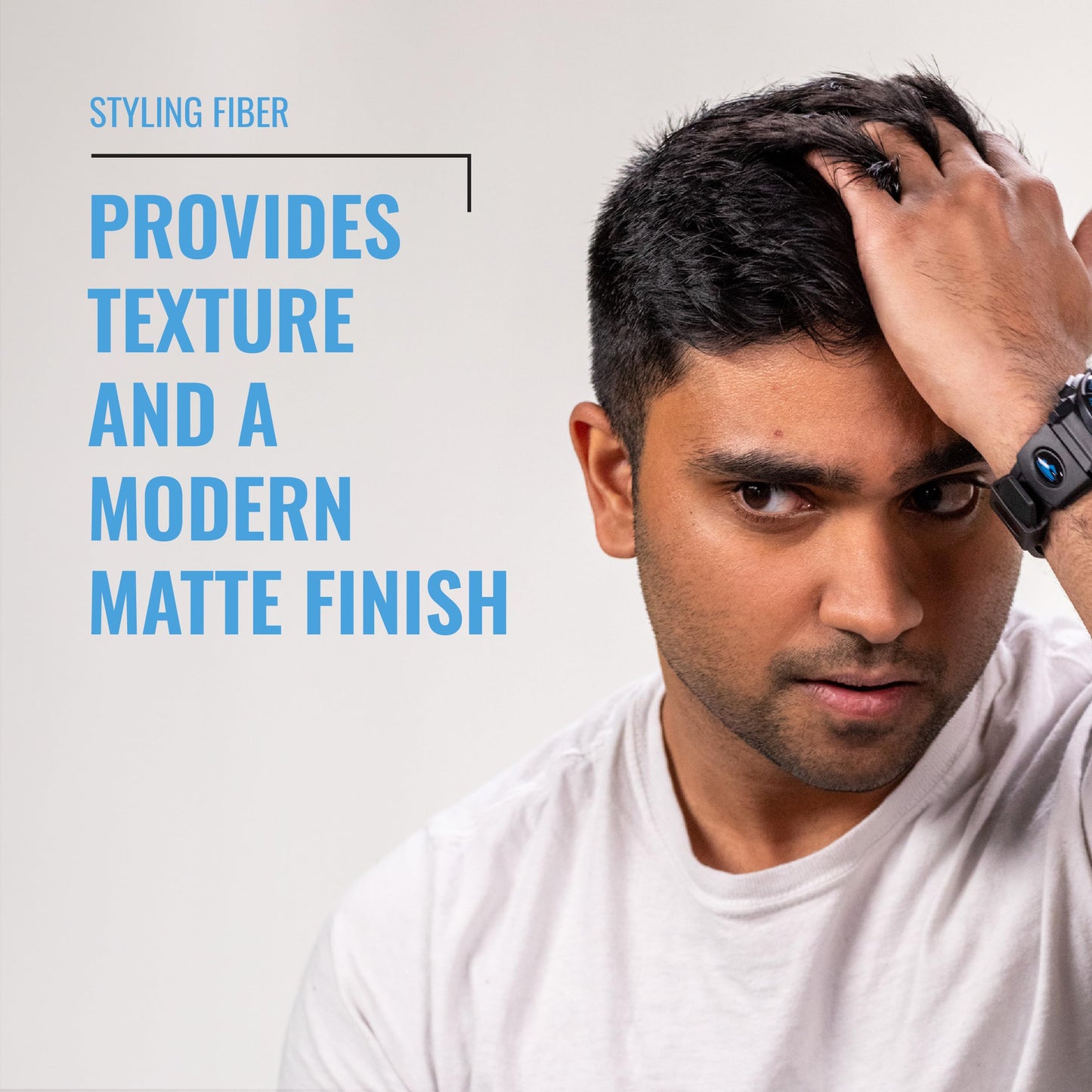 Fix Your Lid Hair Styling Fiber for Men & Boys – High Hold, Low Shine Styling Cream for Short Choppy Hair – Citrus Scent, 3.5 oz