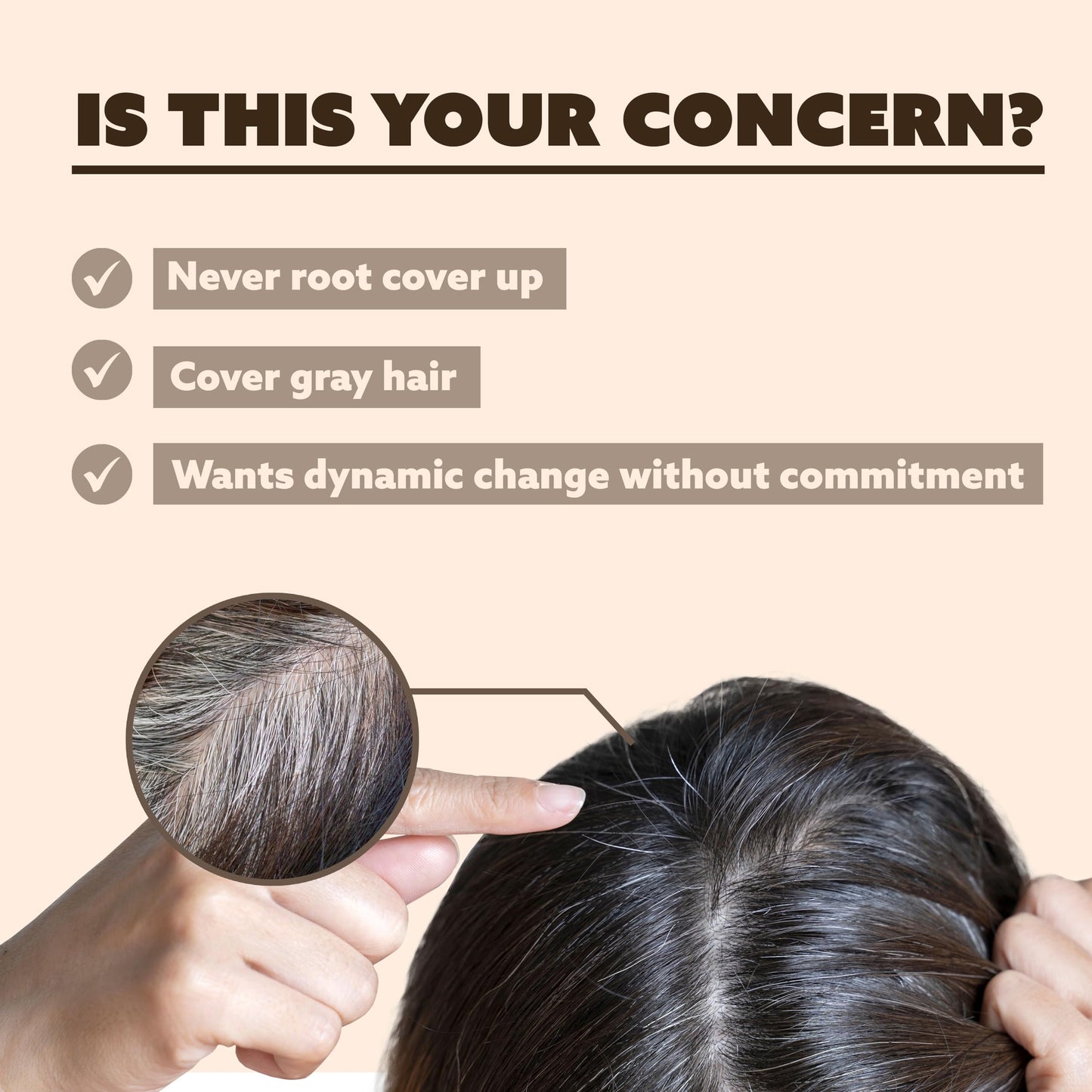 Tinted Color Temporary Hair Color Spray - 3.38oz Natural Black, Perfect Gray Coverage, Root Touch Up, Quick Dry, Humidity-Resistant & Jojoba Oil