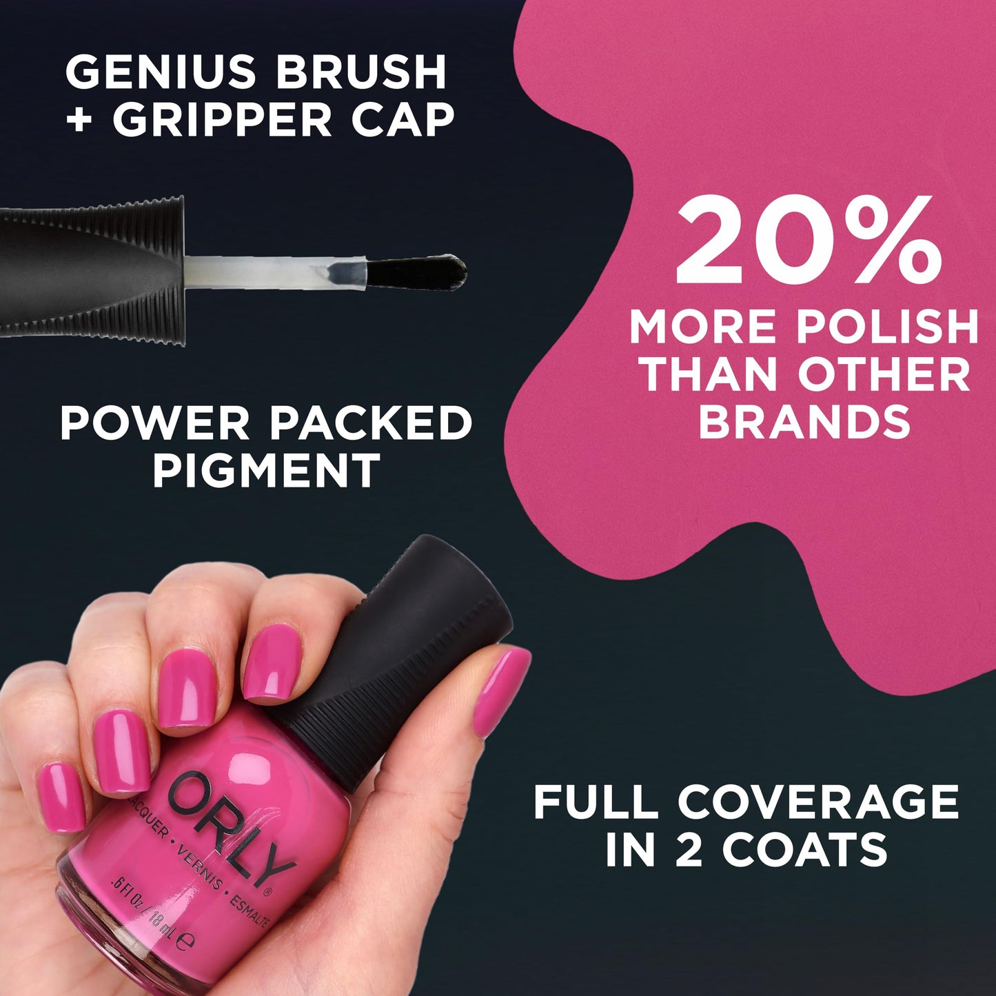 Orly Nail Polish Cowabunga ! | Limited Edited 1980s Collection |Neon Orange Creme | Long-Wearing, Quick Drying & Chip Resistant Formula | Salon-Like Beauty & Personal Care Orly