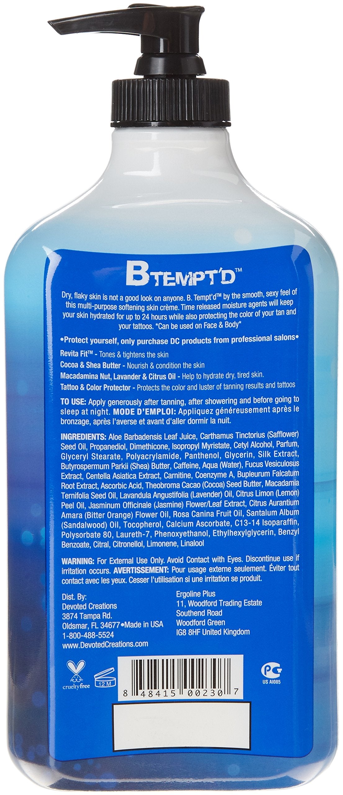 Pauly D B Tempt'd Moisturizer 18.75 oz