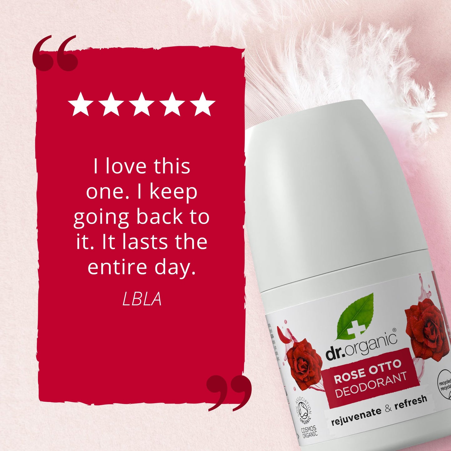 Dr Organic Rose Otto Deodorant Roll On 50ml Beauty and Personal Care Dr. Organic