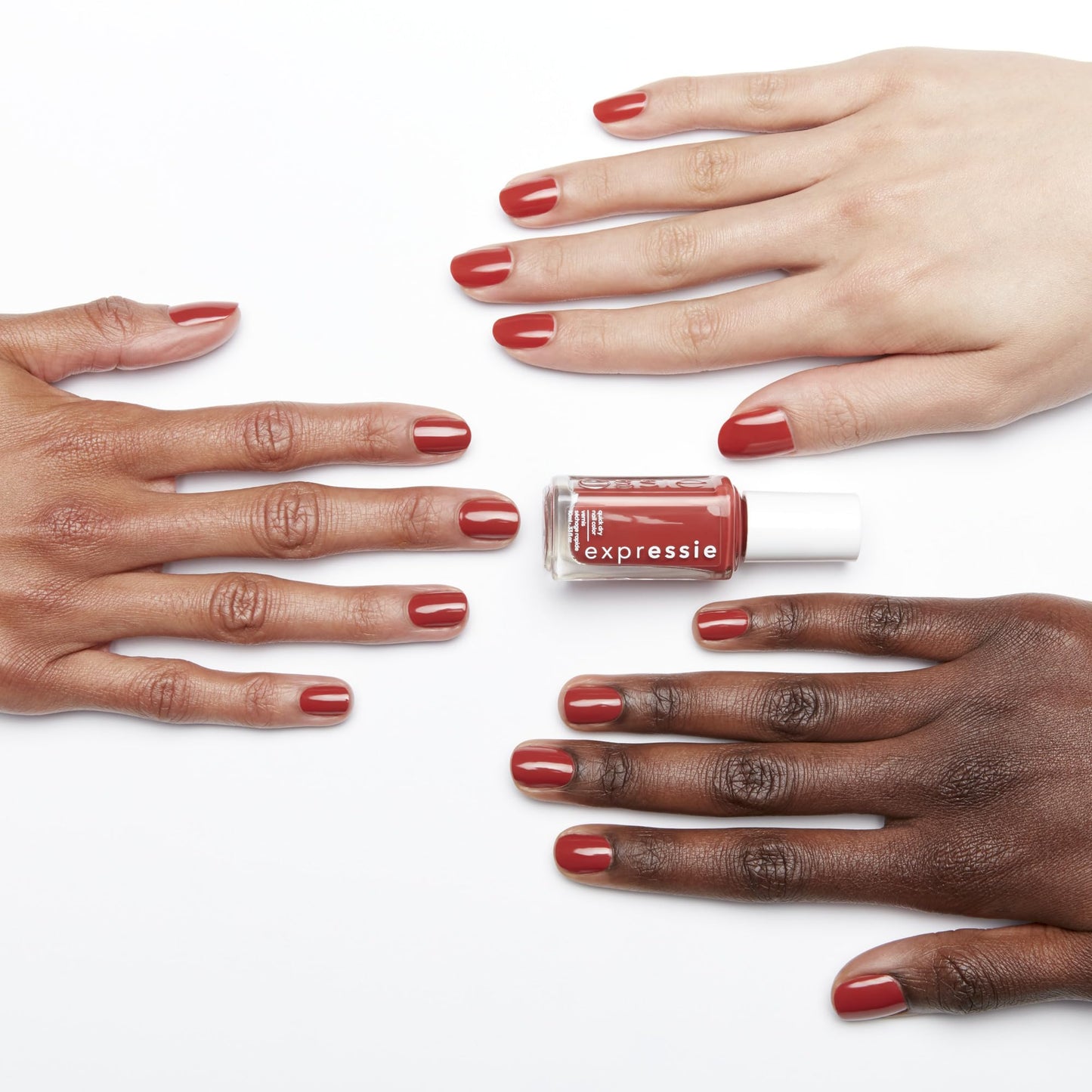 essie Expressie Nail Polish, Quick-Dry Brick Red Nail Polish, Vegan, Hustle N' Bustle, 0.33 fl oz Beauty & Personal Care essie