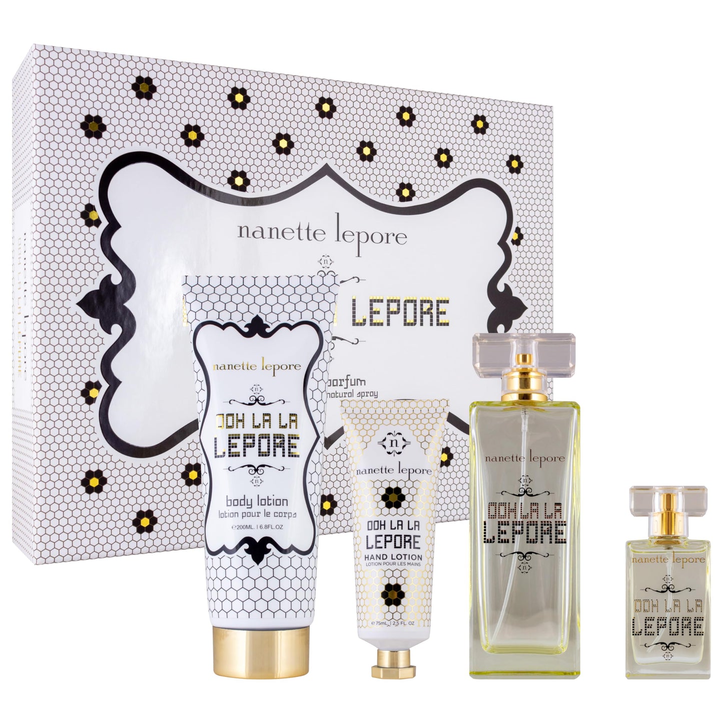 Ooh La La Lepore Eau de Parfum 4 Piece Gift Set for Her, 3.4 fl. oz., by Nanette Lepore