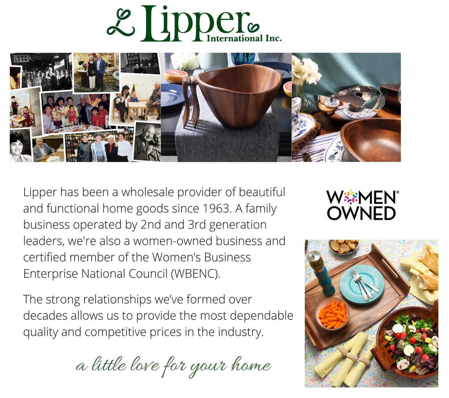 Lipper International 8187 Bamboo Wood and Acrylic Tea Box with 5 Sections, 14" x 5" x 3-3/4"
