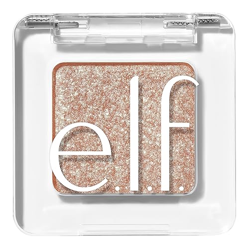 e.l.f. Fine As Fleck Glitter Eyeshadow, Long-Lasting Sheer Eye Makeup With A Shimmer Finish, Smooth Formula, Vegan & Cruelty-Free, Champagne Showers