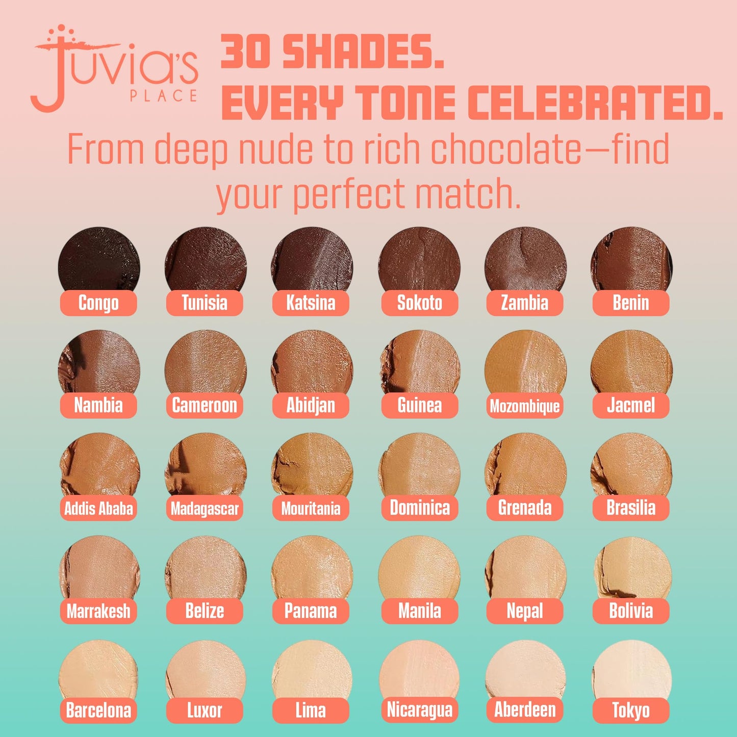 Juvia's Place I Am My Skin Hydra-Tint Foundation Stick - 9 Guinea - Cool, Rich Brown with Neutral Tones, Buildable, Hydrating & Blurring Coverage, Satin Finish for a Flawless, Glowy Look All Day