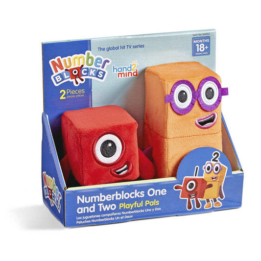 hand2mind Numberblocks One & Two Playful Pals, Plush Figure Toys, Numbers for Toddlers, Preschool Math Learning Toys, Stuffed Animal Plushies,…
