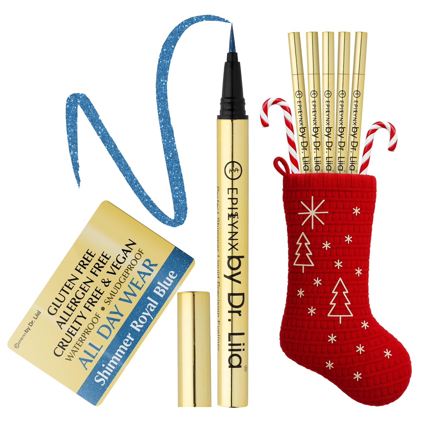 Liquid Eyeliner - Hypoallergenic Eyeliner with Fine Brush Tip, Long-Lasting Waterproof Eye Liner - Cruelty-Free, Vegan, Hypoallergenic, Gluten-Free