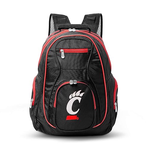 Denco University of Cincinnati Bearcats Laptop Backpack- Fits Most 17 Inch Laptops and Tablets - Ideal for Work, Travel, School, College, and Commuting