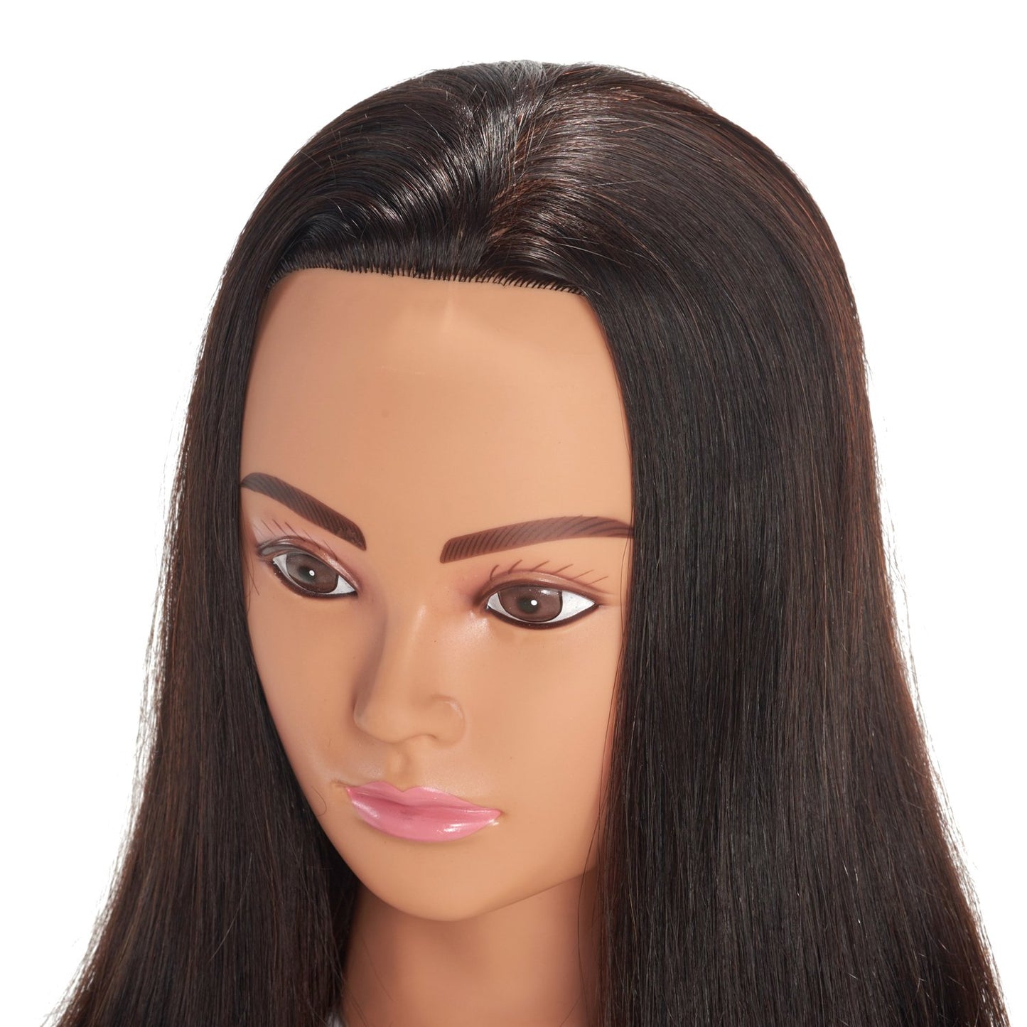 Hairingrid Mannequin Head 24"-26"100% Human Hair Hairdresser Cosmetology Mannequin Manikin Training Head Hair and Free Clamp Holder (R71906LB0218H)