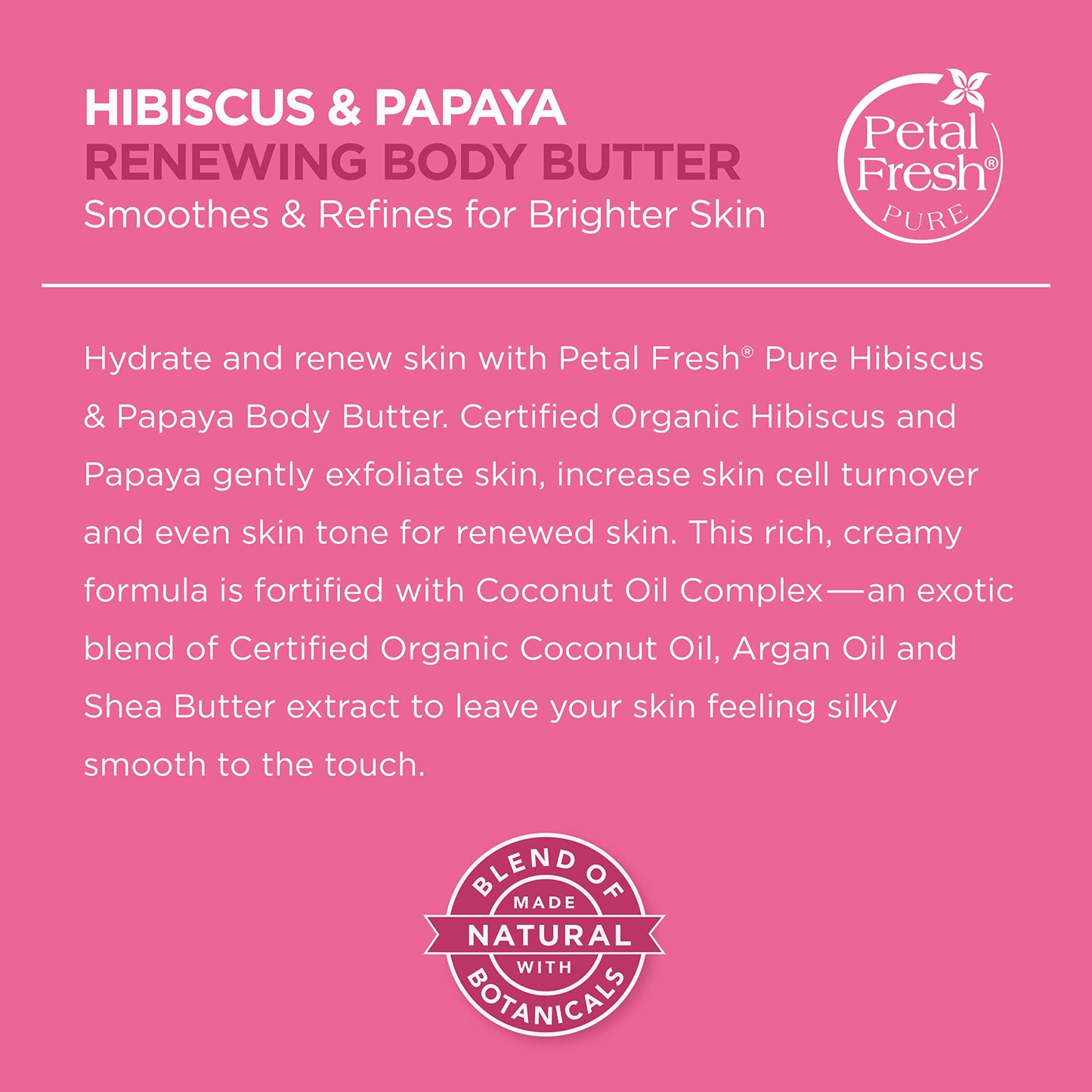 Petal Fresh Body Butter, Hibiscus/Papaya, 8 Ounce