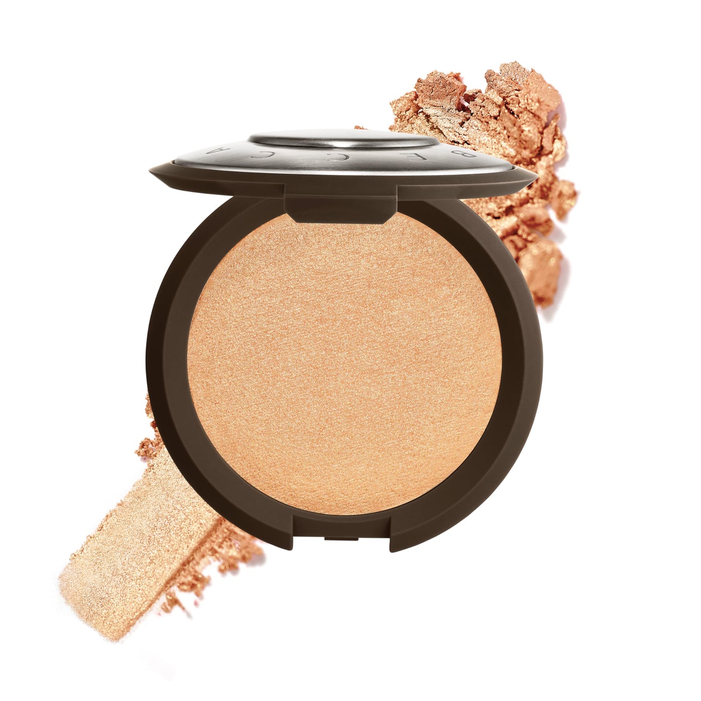 Smashbox X BECCA Shimmering Skin Perfector Pressed Highlighter | Luminous Glow + Buildable, 0.25 Ounce, Champagne Pop