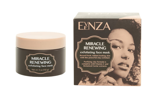 Evenza Miracle Renewing Exfoliating Face Mask for age spots and uneven skin tone. Vitamin C Clay Mask with Argan Oil and Ferulic Acid. Large 5oz jar. Beauty & Personal Care Evenza