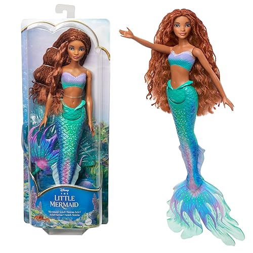 Mattel Disney Toys, Ariel Fashion Doll with Signature Outfit, Inspired by Disney’s The Little Mermaid Movie