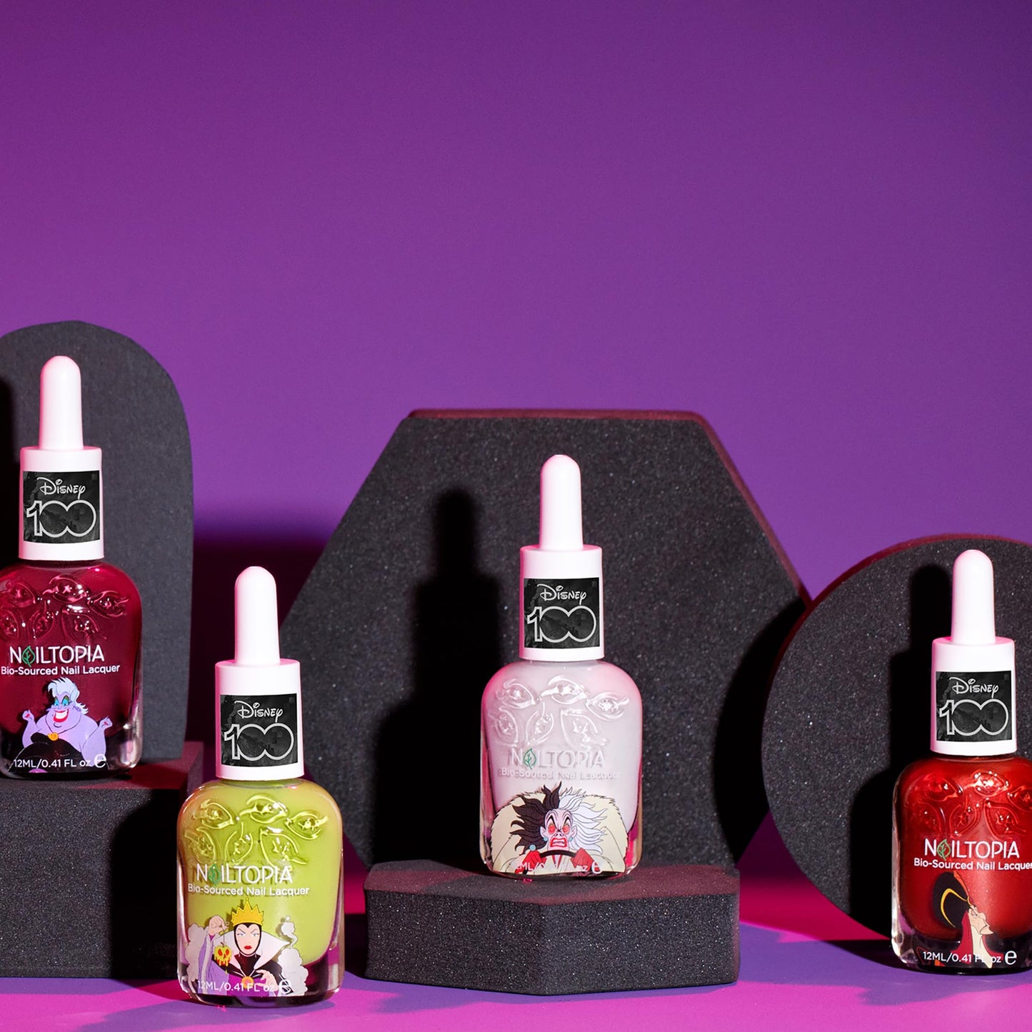 Nailtopia Bio-Sourced Chip Free Nail Lacquer Disney Collection, Evil Queen, 0.41 oz - All Natural - Vegan - Strengthening - Quick-Dry - Long Lasting Beauty & Personal Care Nailtopia