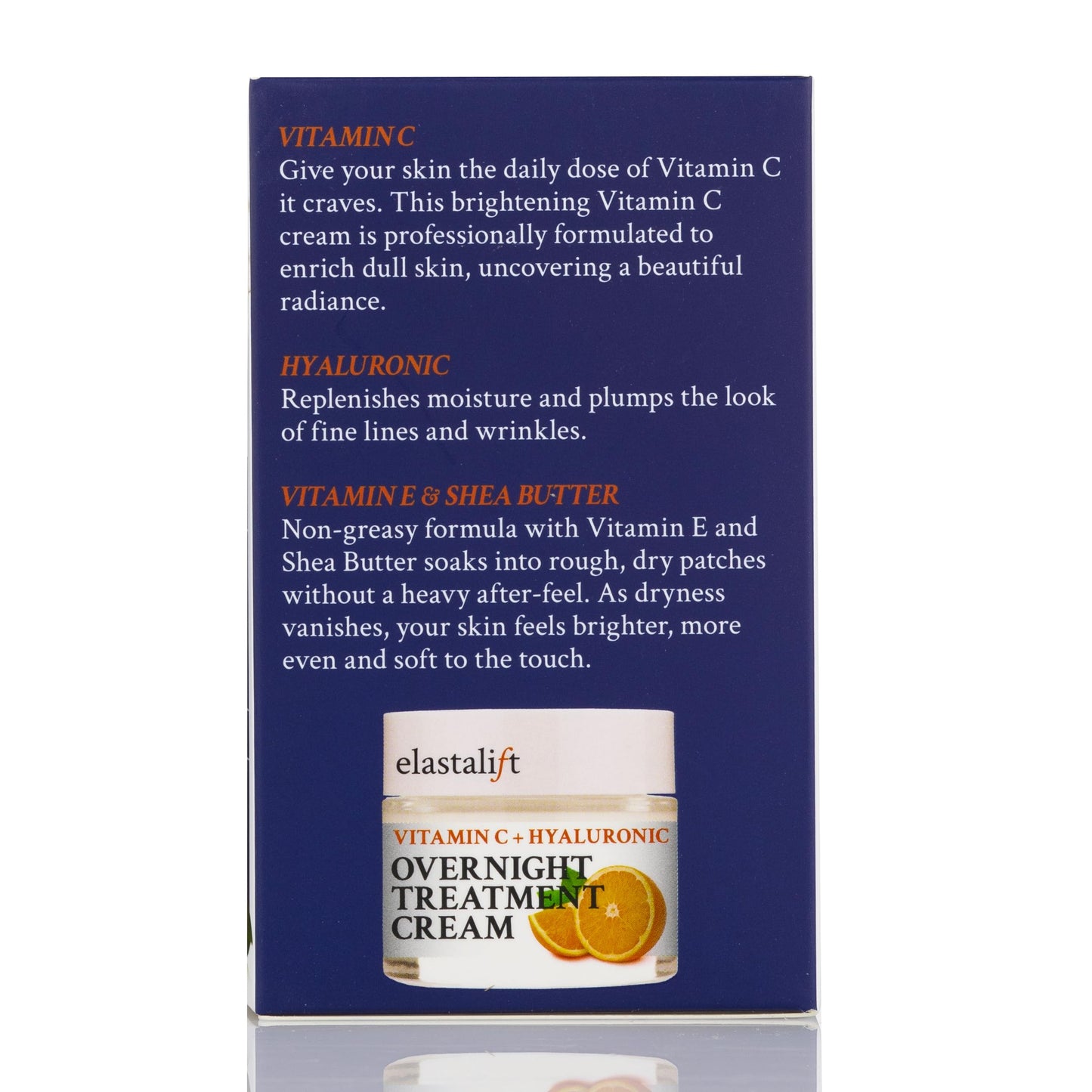 Elastalift Renewing Night Cream | Brightening Vitamin C Cream + Hyaluronic Acid Moisturizer For Face | Oil-Free Overnight Correcting Facial Treatment