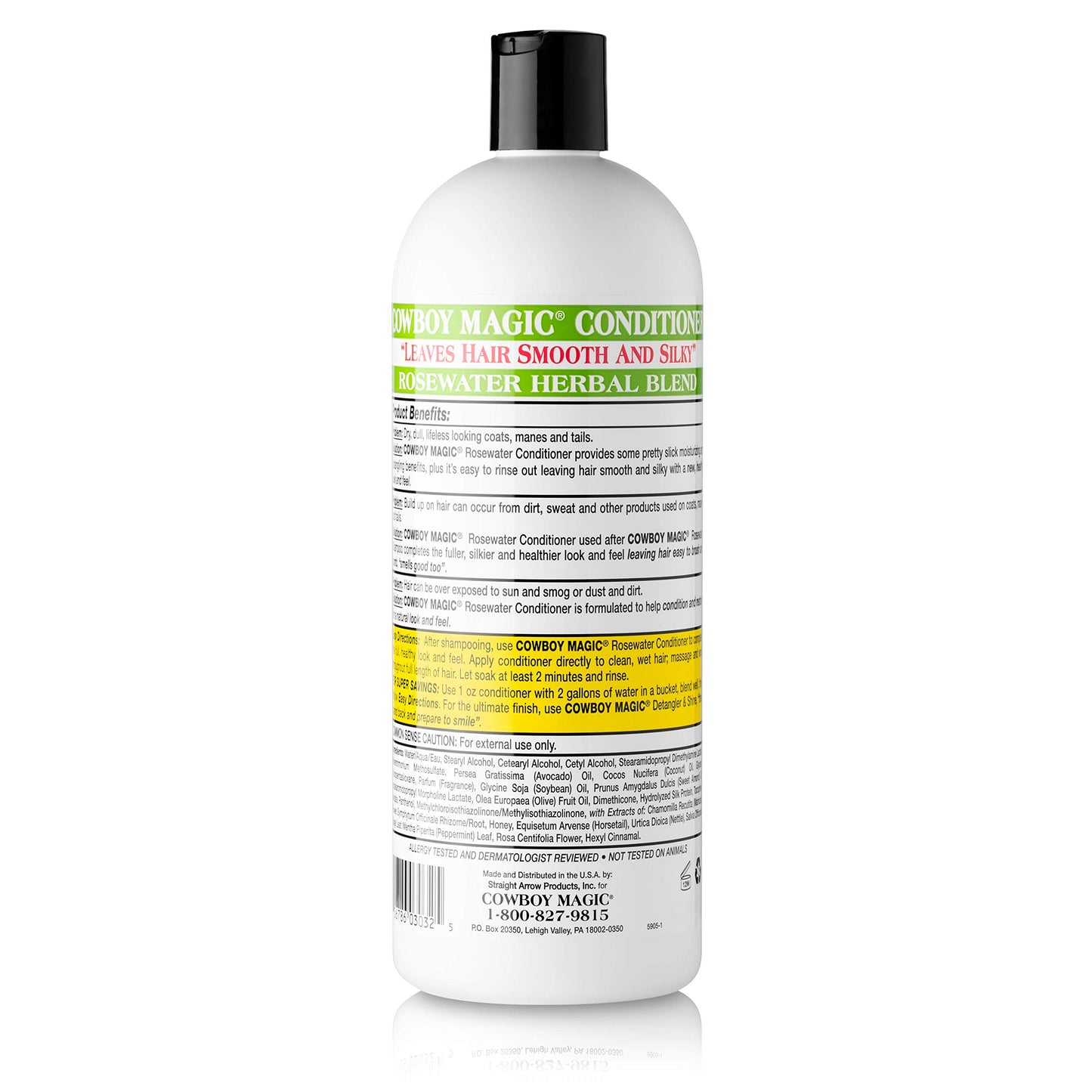 Cowboy Magic Rosewater Conditioner Revitalizes & Detangles 32 oz