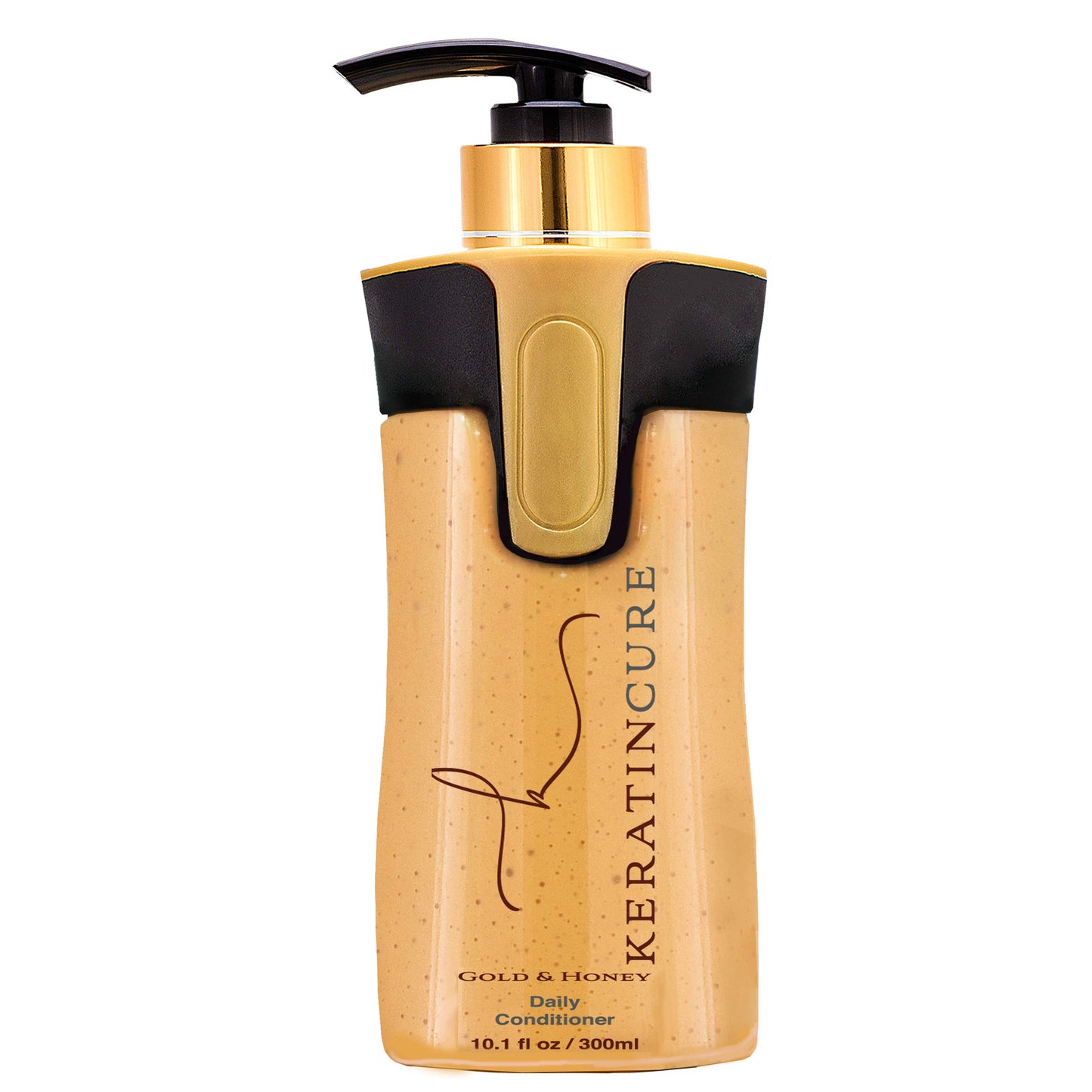 Keratin Cure Brazilian Gold & Honey Sulfate Free Shampoo Conditioner Masque Best for Damaged Dry, Curly or Frizzy Hair - Thickening for Fine/Thin