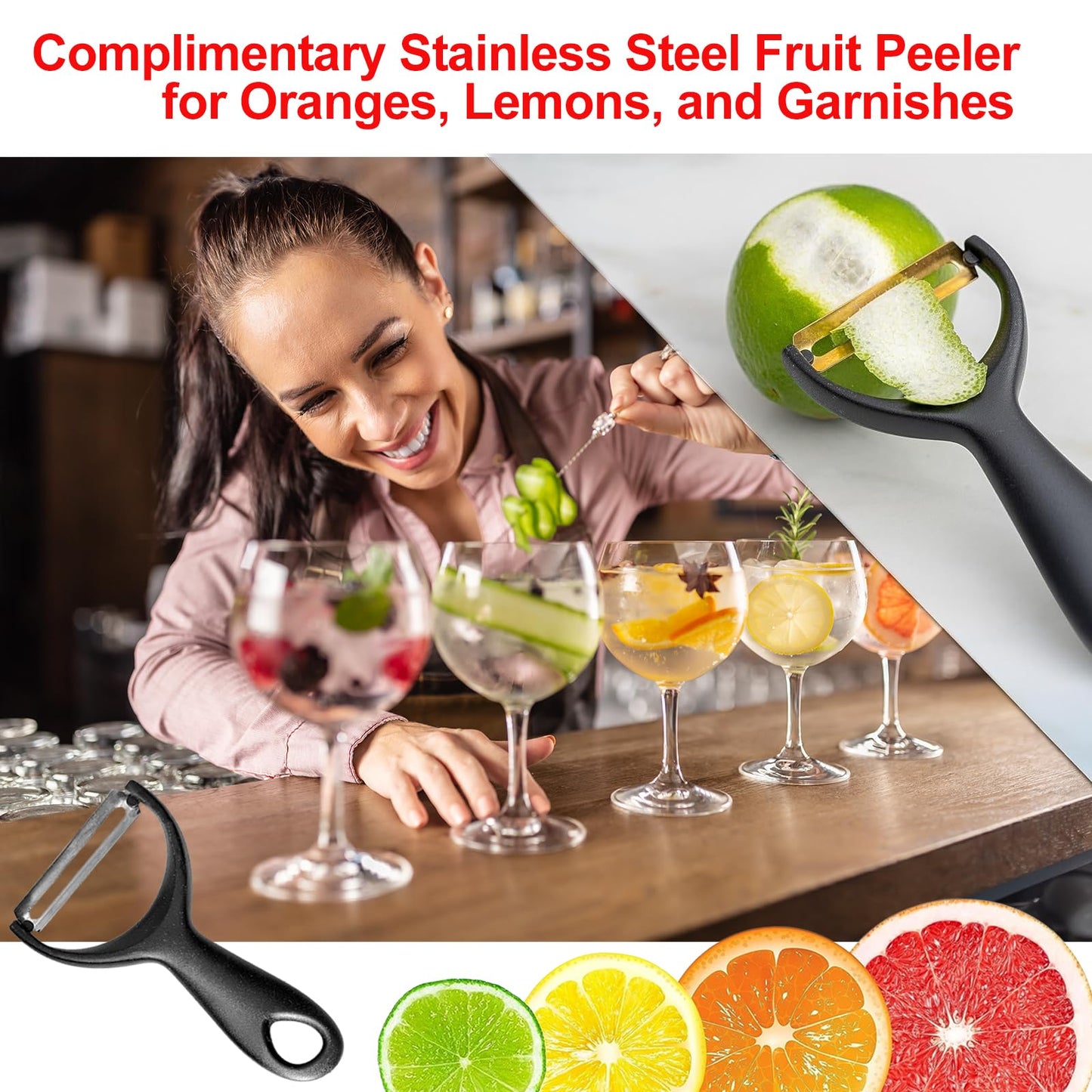 Zyphora 5-Piece Avocado Saver and Tomato Holder Set - 4 Reusable Silicone Food Storage Containers + 1 Fruit Peeler, Stretch Pods for Fruit & Veggie…