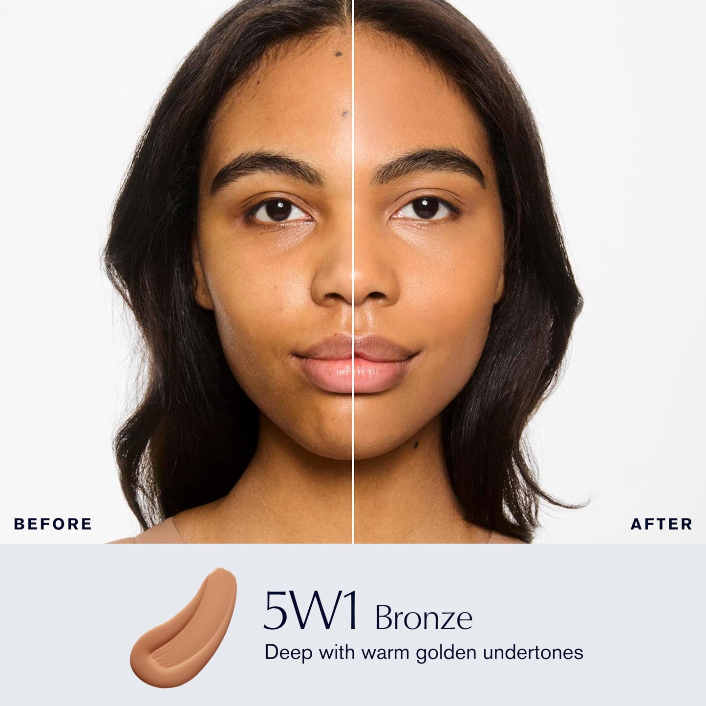 Estée Lauder Double Wear Stay-in-Place Foundation Makeup | 36-Hour Long-Wear Matte Foundation, 1 Fl Oz, 5W1 Bronze