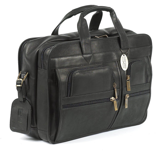 Claire Chase Executive Computer Briefcase, Black, One Size