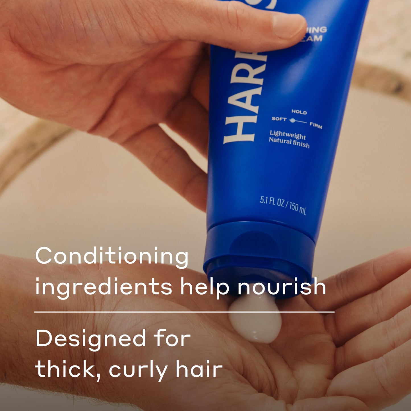 Harry's Taming Hair Cream for Men with Soft Hold and Natural Finish - 5.1 fl oz - PACKAGING MAY VARY