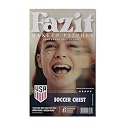 Fazit US Soccer Crest - Red, Blue & Silver Glitter Makeup Patches - Waterproof & Sweat-Proof Face Stickers - Long-Lasting Game Day Glam, USA Spirit