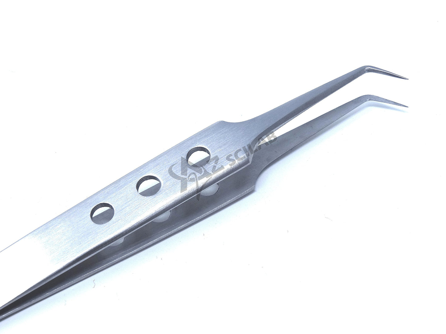 Eyelash Eyebrow Lashes Extensions Volume 3D+ 5D 6D Stainless Steel Tweezers (45 Degree Semi Angled) Beauty and Personal Care A2Z SCILAB