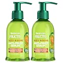 Garnier Fructis Sleek & Shine Anti-Frizz Serum, Leave-In Hair Treatment with Vegan Kera System + Argan Oil, Up to 72HR Frizz Control and Humidity