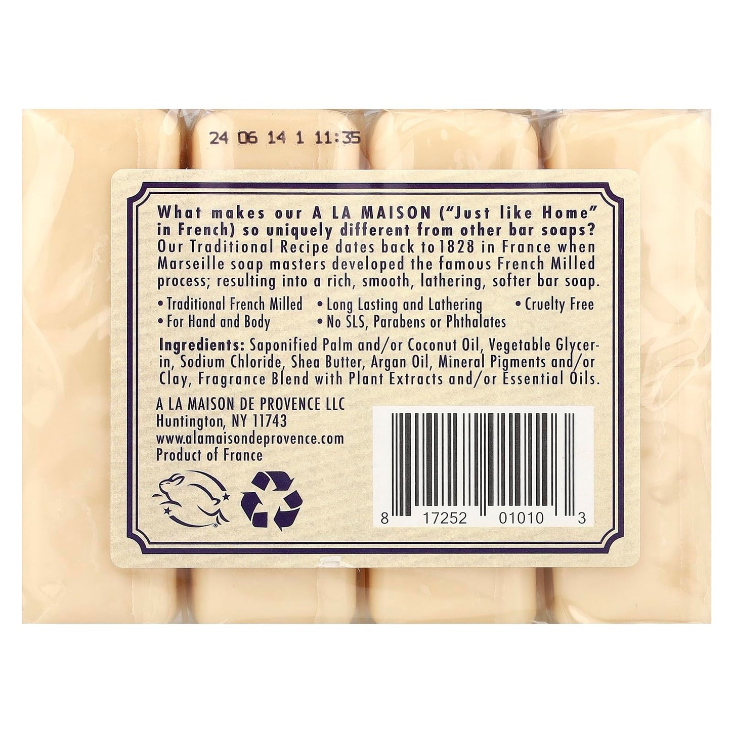 A La Maison Bar Soap Lvndr Flwr Value 4 Ct