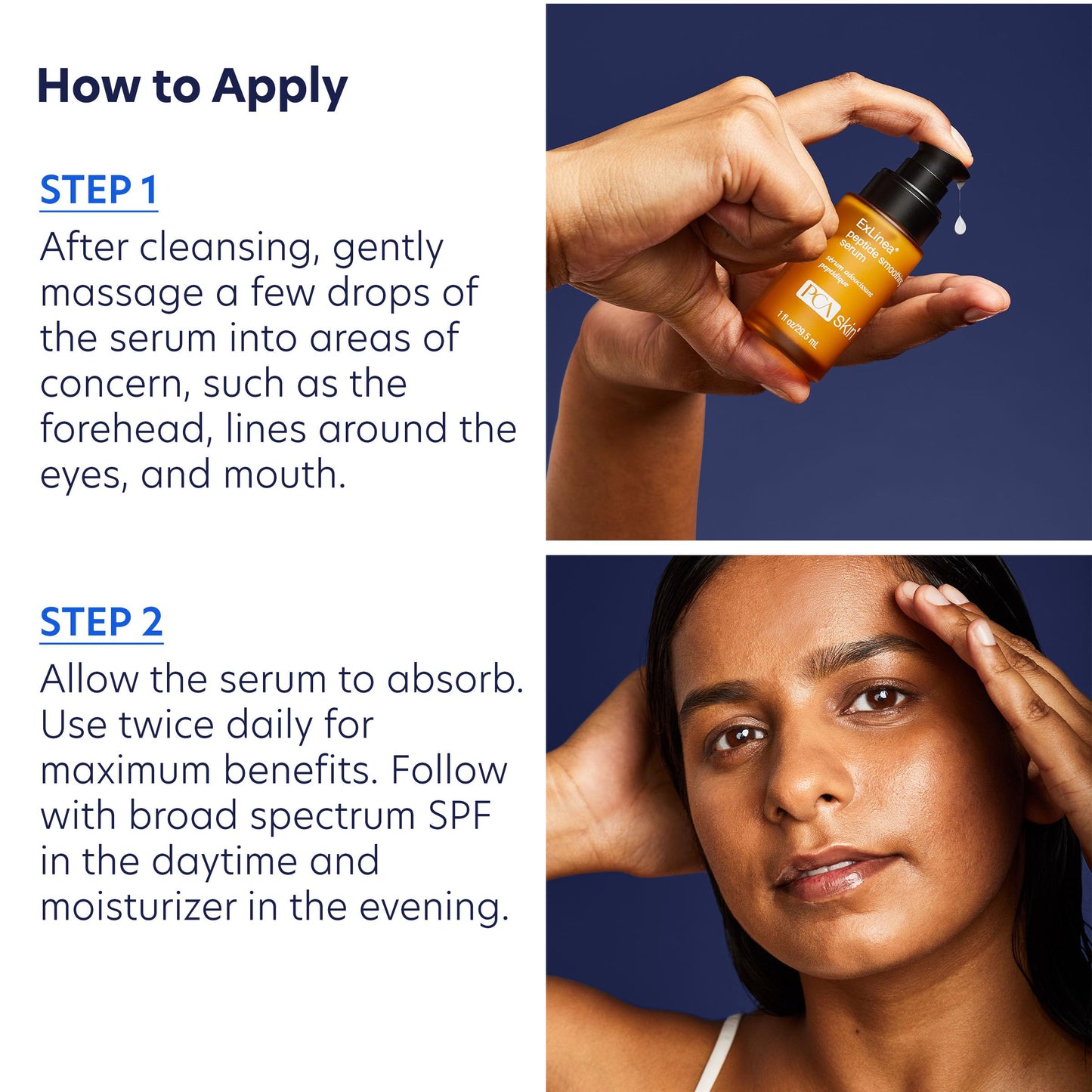 PCA SKIN ExLinea Peptide Smoothing Face Serum, Spot Treatment Serum for Fine Lines and Wrinkles, Firms and Strengthens Aging Skin, Formulated