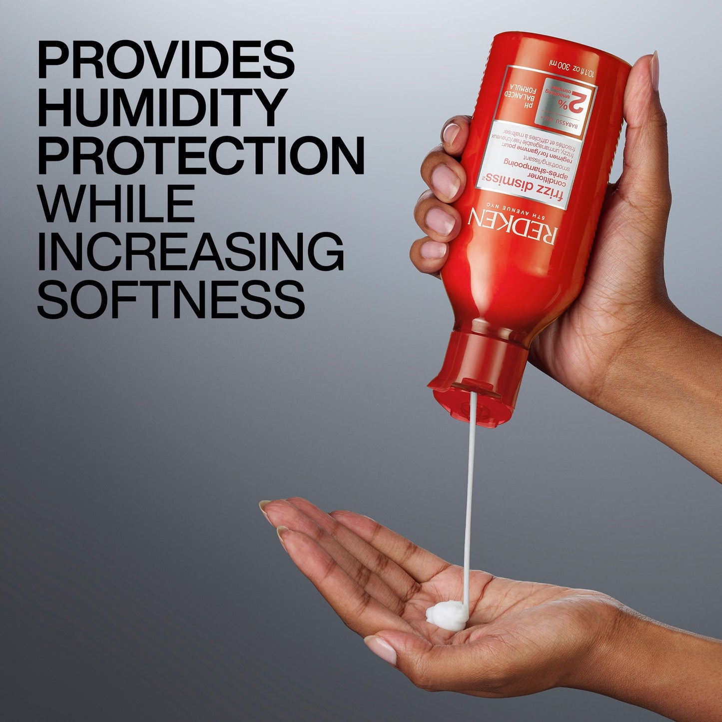 Redken Frizz Dismiss Conditioner | Weightless Frizz Control | Anti Frizz for Smoother Hair | Sulfate Free | 33.8 fl. Oz