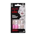 Marilyn Monroe x KISS Limited Edition Glue-On Nails, 28 Fake Nails, Gel Nail Glue Net Wt. 2g (0.07 Oz.), Mini Nail File, Wooden Manicure Stick Beauty & Personal Care KISS