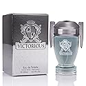 Victorious for Men Eau De Toilette - Woody & Aquatic Fragrance - Aromatic Bay Leaf & Jasmine & Woody Base of Guaiac Wood, Patchouli, Oak & Ambergris