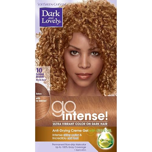 SoftSheen-Carson Dark and Lovely Go Intense Ultra Vibrant Color on Dark Hair, Golden Blonde 10 (Packaging May Vary)