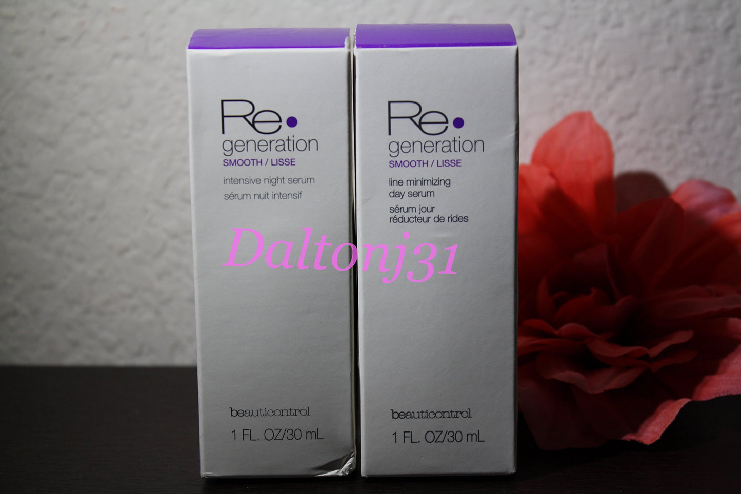 Beauticontrol Regeneration Smooth Serum Set (Line Minimizing Day Serum • Intensive Night Serum)