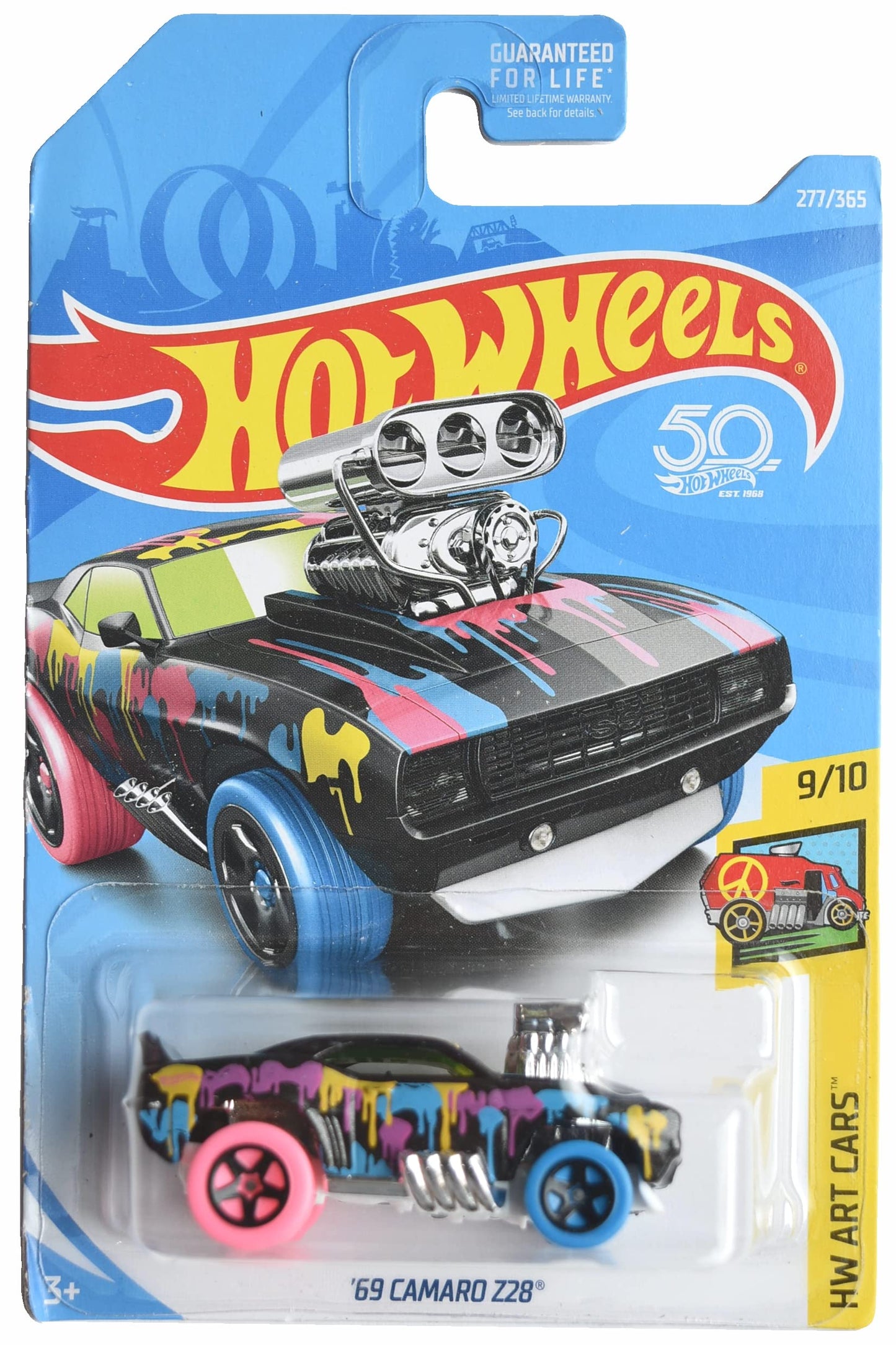 Hot Wheels '69 Camaro Z28, HW Art Cars 9/10