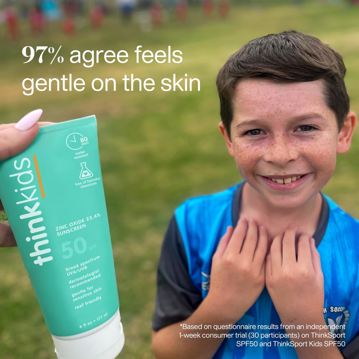 Thinkkids SPF 50+ Mineral Sunscreen, 6 Fl Oz - Safe, Natural Baby Mineral Sunscreen for Children - Water Resistant Sun Cream - Broad Spectrum UVA/UVB Beauty and Personal Care THINK