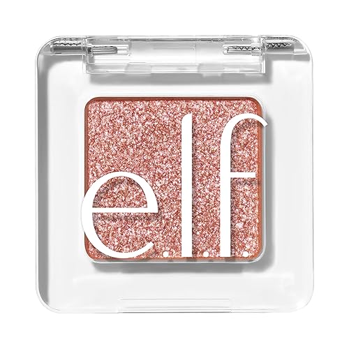 e.l.f. Fine As Fleck Glitter Eyeshadow, Long-Lasting Sheer Eye Makeup With A Shimmer Finish, Soft, Smooth Formula, Vegan & Cruelty-Free, Hypebiscus