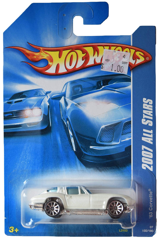 Hot Wheels '63 Corvette, [White] 2007 All Stars 150/180